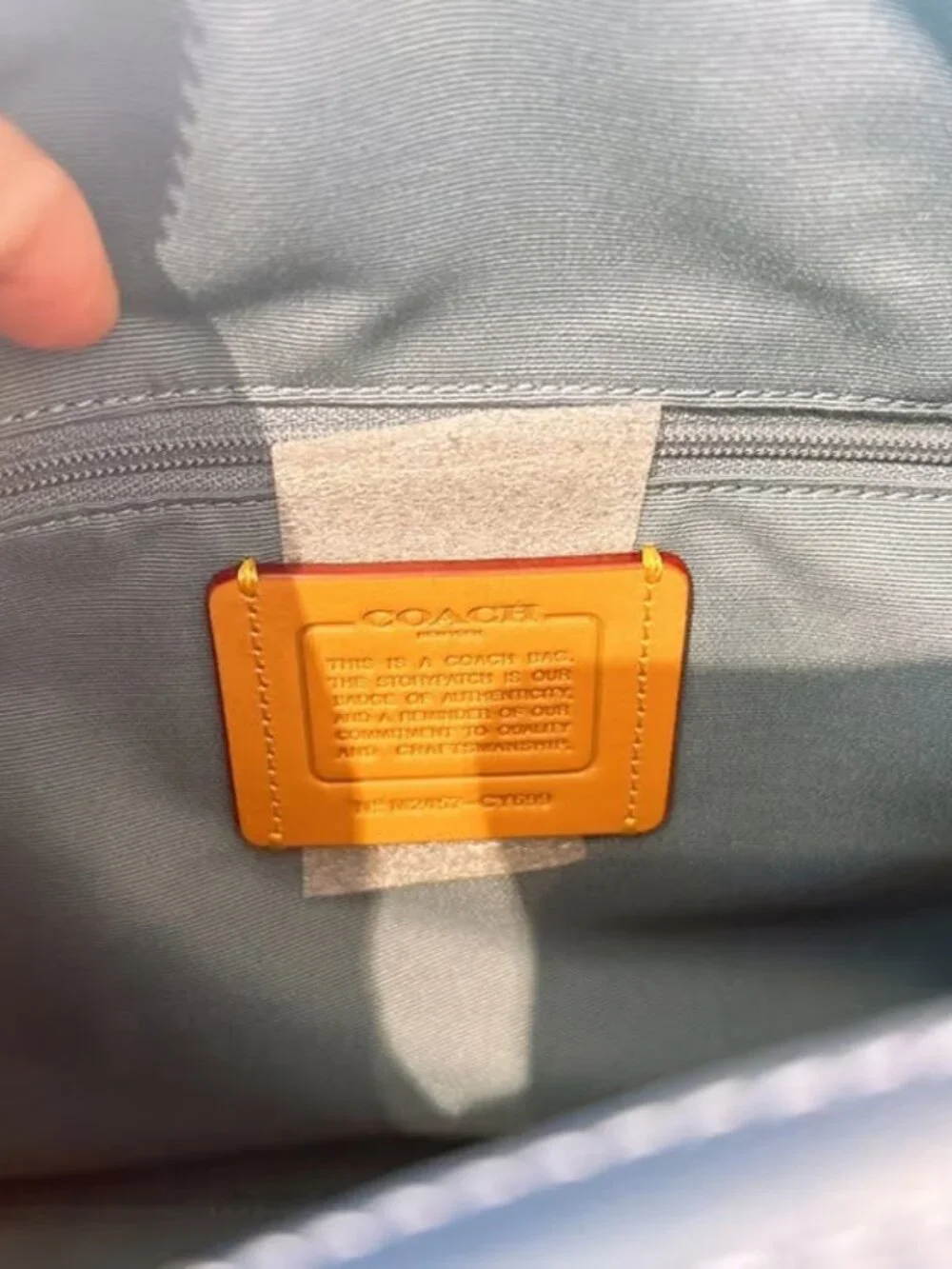 🌰Coach Rowan Satchel Bag In Signature Denim Canvas NWT CY699 - Picture 5 of 5